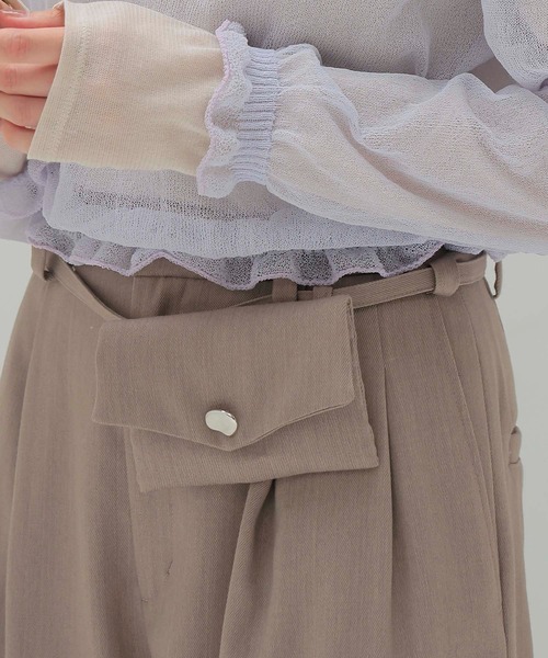 DRESSLAVE(ドレスレイブ)の「tulle high-neck pullover(チュールハイネックプルオーバー)(Tシャツ/カットソー・レディース・ホワイト/ブラック・38)」の13枚目の写真