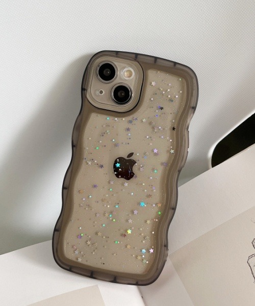 Fun & Daily(ファンアンドデイリー)の「F&D : スターダストウェーブ iPhoneケース/ iPhone15 / 16 / 17 / Plus / Pro / Pro Max / Air アイフォンケース(スマホケース/カバー・レディース・クリア/ブラック・iPhone 17 Pro/iPhone Air/iPhone 17 Pro Max/iPhone 15/iPhone 16 Pro/iPhone 16/iPhone 17)」の5枚目の写真