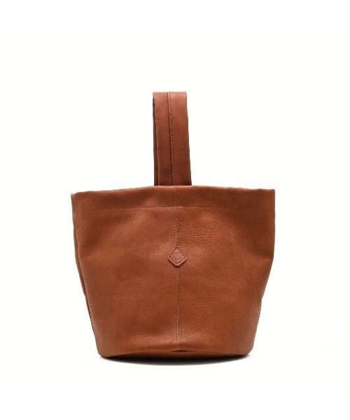 CLEDRAN(クレドラン)の「【本革 口元の留め方でフォルムチェンジ可能】CL4015 NOUVE ON HAND BAG(トートバッグ・レディース・グレー/ブルーグレー/キャメル/ブラウン・FREE)」の4枚目の写真