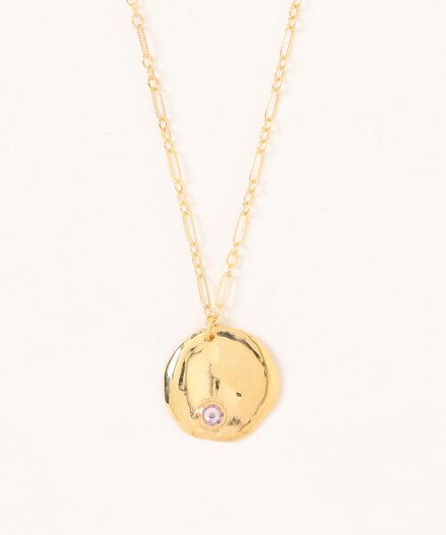 CHAN LUU チャンルー K14 ダイヤモンド ネックレス 14K ゴールド CHAN LUU】GOLD STONE NECKLACE（ネックレス）｜A.en（エイエン ）の