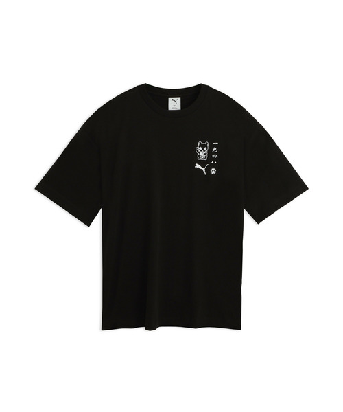 PUMA(プーマ)の「PUMA プーマ メンズ スーベニア マネキネコ 半袖 Tシャツ 2(Tシャツ/カットソー・メンズ・ブラック/ホワイト・X-LARGE/X-SMALL/LARGE/SMALL/MEDIUM/XX-LARGE)」の4枚目の写真