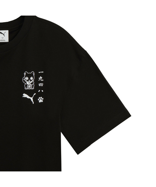 PUMA(プーマ)の「PUMA プーマ メンズ スーベニア マネキネコ 半袖 Tシャツ 2(Tシャツ/カットソー・メンズ・ブラック/ホワイト・X-LARGE/X-SMALL/LARGE/SMALL/MEDIUM/XX-LARGE)」の5枚目の写真
