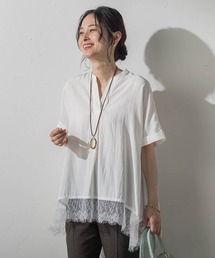 LAUTREAMONT | 裾レーススキッパーブラウス(シャツ/ブラウス)