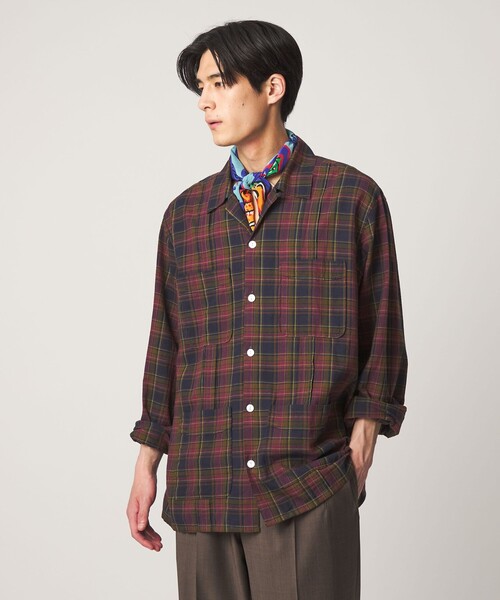 DRAKE'S(ドレイクス)の「【別注】<Drake’s>マドラスチェック シャツ(シャツ/ブラウス・メンズ・ネイビー/イエロー・M/XL/L)」の2枚目の写真
