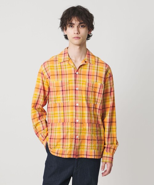 DRAKE'S(ドレイクス)の「【別注】<Drake’s>マドラスチェック シャツ(シャツ/ブラウス・メンズ・ネイビー/イエロー・M/XL/L)」の1枚目の写真