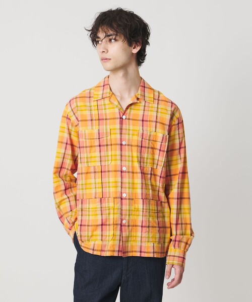 DRAKE'S(ドレイクス)の「【別注】<Drake’s>マドラスチェック シャツ(シャツ/ブラウス・メンズ・ネイビー/イエロー・M/XL/L)」の3枚目の写真