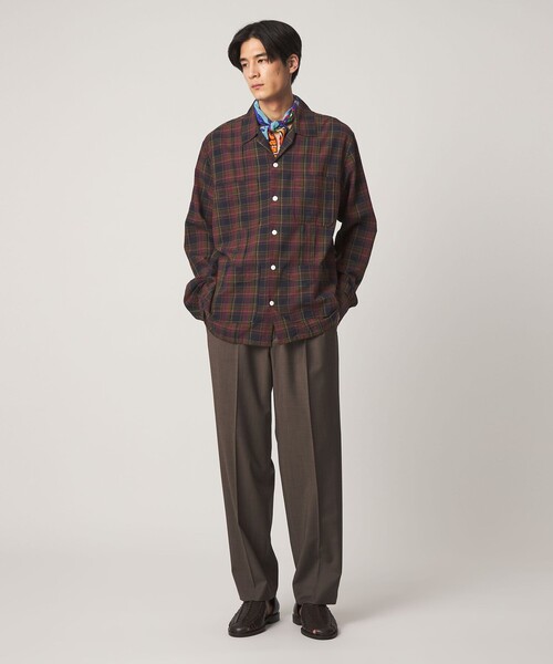 DRAKE'S(ドレイクス)の「【別注】<Drake’s>マドラスチェック シャツ(シャツ/ブラウス・メンズ・ネイビー/イエロー・M/XL/L)」の6枚目の写真