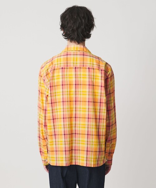 DRAKE'S(ドレイクス)の「【別注】<Drake’s>マドラスチェック シャツ(シャツ/ブラウス・メンズ・ネイビー/イエロー・M/XL/L)」の9枚目の写真