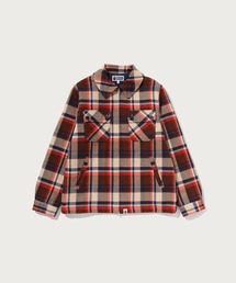 BAPE CHECK CPO ZIP JACKET