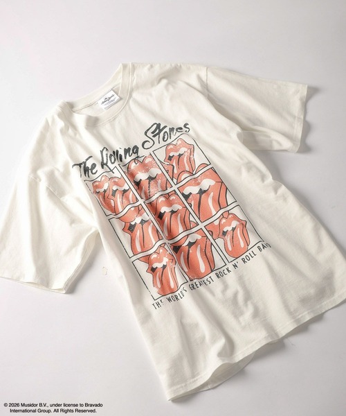 BAYFLOW(ベイフロー)の「【THE ROLLING STONES(ザ・ローリング・ストーンズ)】プリントTシャツ(Tシャツ/カットソー・メンズ・チャコール/ブラック/アイボリー/オフホワイト・LARGE/MEDIUM)」の9枚目の写真
