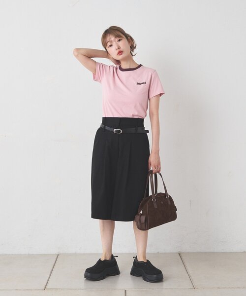 Kastane(カスタネ)の「リンガーTEE(Tシャツ/カットソー・レディース・ブラウン/サックスブルー/ピンク・FREE)」の9枚目の写真