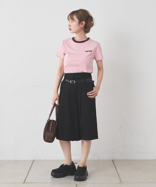 Kastane(カスタネ)の「リンガーTEE(Tシャツ/カットソー・レディース・ブラウン/サックスブルー/ピンク・FREE)」の11枚目の写真