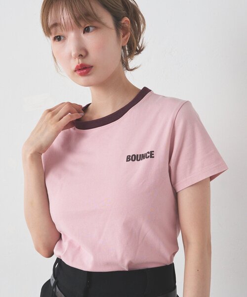 Kastane(カスタネ)の「リンガーTEE(Tシャツ/カットソー・レディース・ブラウン/サックスブルー/ピンク・FREE)」の3枚目の写真