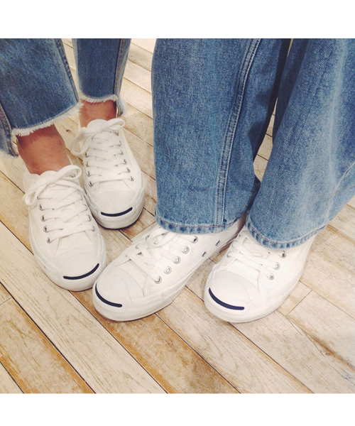 CONVERSE(コンバース)の「【CONVERSE】JACKPURCELL(スニーカー・レディース・ホワイト/ブラック/グレー・24/23/25)」の1枚目の写真