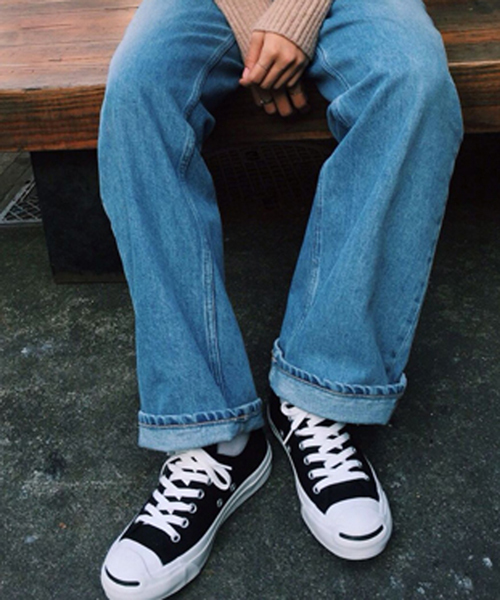 CONVERSE(コンバース)の「【CONVERSE】JACKPURCELL(スニーカー・レディース・ホワイト/ブラック/グレー・24/23/25)」の2枚目の写真