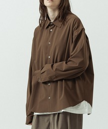 SLICK | 【SLICK/スリック】T/R Stretch Gabardine Regular Collar Shirt/T/R ストレッチギャバジン レギュラーカラーシャツ(シャツ/ブラウス)