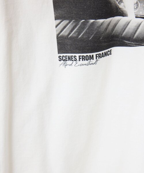 GALLARDAGALANTE(ガリャルダガランテ)の「【GOOD ROCK SPEED】PARIS LIFE Tee/PARIS(Tシャツ/カットソー・レディース・ホワイト/ブラウン・FREE)」の6枚目の写真