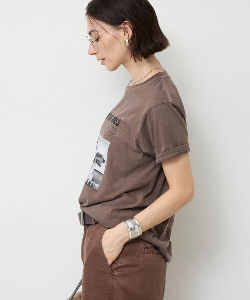 GALLARDAGALANTE(ガリャルダガランテ)の「【GOOD ROCK SPEED】PARIS LIFE Tee/PARIS(Tシャツ/カットソー・レディース・ホワイト/ブラウン・FREE)」の8枚目の写真