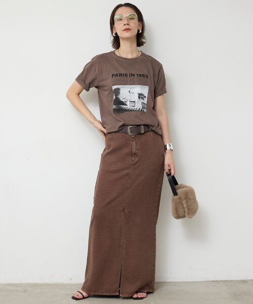 GALLARDAGALANTE(ガリャルダガランテ)の「【GOOD ROCK SPEED】PARIS LIFE Tee/PARIS(Tシャツ/カットソー・レディース・ホワイト/ブラウン・FREE)」の10枚目の写真