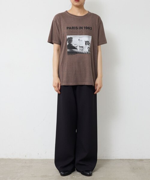 GALLARDAGALANTE(ガリャルダガランテ)の「【GOOD ROCK SPEED】PARIS LIFE Tee/PARIS(Tシャツ/カットソー・レディース・ホワイト/ブラウン・FREE)」の13枚目の写真