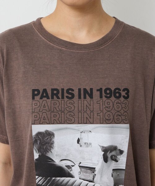 GALLARDAGALANTE(ガリャルダガランテ)の「【GOOD ROCK SPEED】PARIS LIFE Tee/PARIS(Tシャツ/カットソー・レディース・ホワイト/ブラウン・FREE)」の16枚目の写真