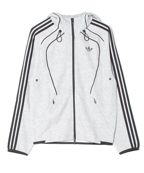 adidas（アディダス）の「スペーサー チームガイスト 26 カットライン フルジップパーカー / アディダスオリジナルス adidas Originals（パーカー・メンズ・グレー・LARGE/MEDIUM/SMALL/X-LARGE/X-SMALL/XX-LARGE/3XL）」の15枚目の写真