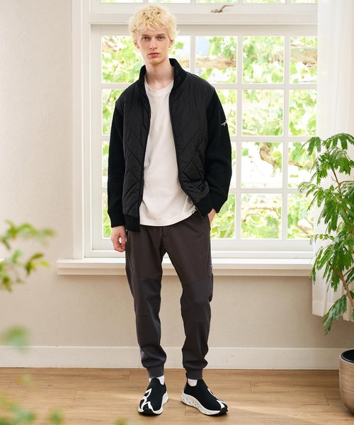 CALL&RESPONSE（コールアンドレスポンス）の「mj11724- 中綿ﾆｯﾄｺﾝﾋﾞﾌﾞﾙｿﾞﾝ(264-1103-09)（ブルゾン・メンズ・ベージュ/ブラック・2/5/4）」の11枚目の写真