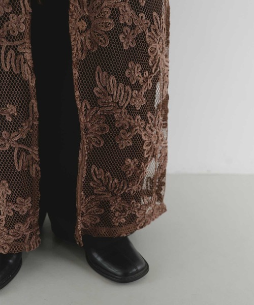 hellam(へラム)の「2WAYフラワーモール刺繍キャミワンピース(ワンピース・レディース・ブラック/ブラウン・FREE)」の9枚目の写真