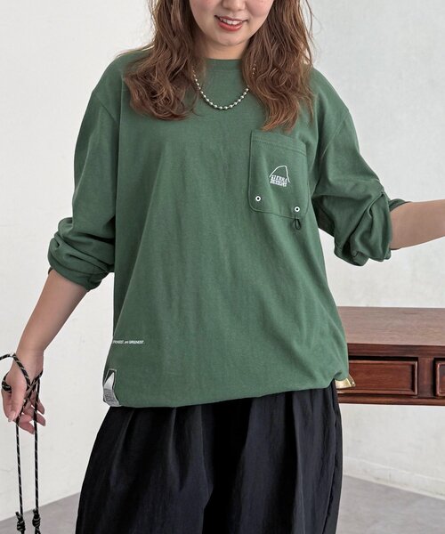 SIERRA DESIGNS(シェラデザイン)の「バックプリントロンT(Tシャツ/カットソー・メンズ・ホワイト/グリーン/ブラック・LARGE/MEDIUM)」の3枚目の写真