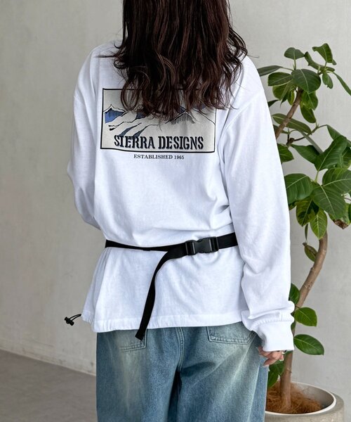 SIERRA DESIGNS(シェラデザイン)の「バックプリントロンT(Tシャツ/カットソー・メンズ・ホワイト/グリーン/ブラック・LARGE/MEDIUM)」の9枚目の写真
