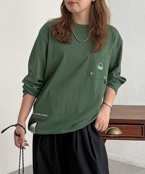SIERRA DESIGNS(シェラデザイン)の「バックプリントロンT(Tシャツ/カットソー・メンズ・ホワイト/グリーン/ブラック・LARGE/MEDIUM)」の19枚目の写真