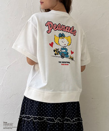 エンブロイダリーDbearハーフスリーブニットトップス(ニット/セーター エンブロイダリーDbearハーフスリーブニットトップス(ニット/セーター