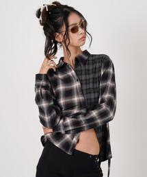 MITSUKI/ミツキ/ASYMMETRY PATTERN SHIRT