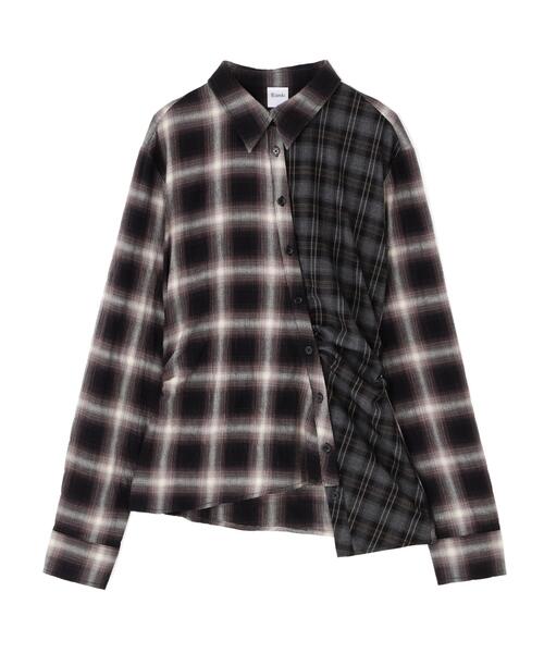 ROYAL FLASH（ロイヤルフラッシュ）の「MITSUKI/ミツキ/ASYMMETRY PATTERN SHIRT（シャツ/ブラウス・レディース・ブルー/ブラック・F）」の17枚目の写真