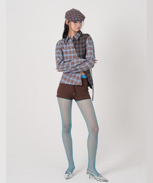 ROYAL FLASH（ロイヤルフラッシュ）の「MITSUKI/ミツキ/ASYMMETRY PATTERN SHIRT（シャツ/ブラウス・レディース・ブルー/ブラック・F）」の14枚目の写真