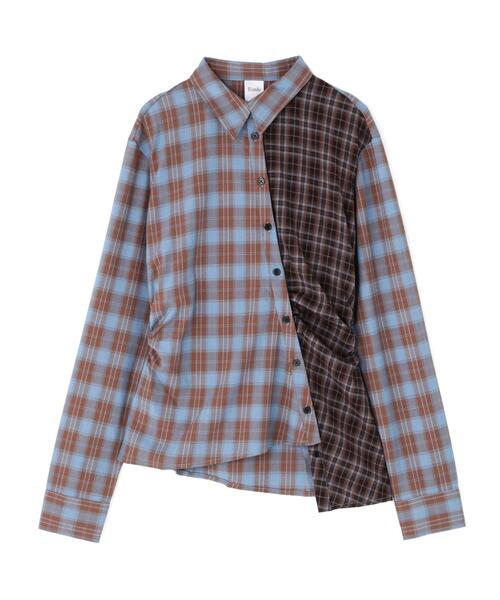 ROYAL FLASH（ロイヤルフラッシュ）の「MITSUKI/ミツキ/ASYMMETRY PATTERN SHIRT（シャツ/ブラウス・レディース・ブルー/ブラック・F）」の8枚目の写真