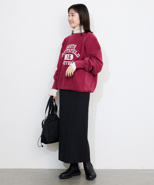 SLOBE IENA（スローブイエナ）の「《WEB限定/追加》ストレッチレースタートル（Tシャツ/カットソー・レディース・ブラウン/アイボリー/ブラック・FREE）」の12枚目の写真