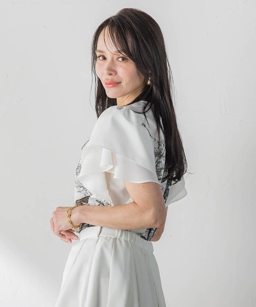 Viaggio Blu(ビアッジョブルー)の「バンビプリントブラウス(シャツ/ブラウス・レディース・ベージュ・S)」の20枚目の写真