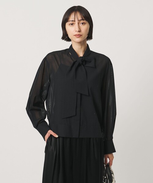 UNITED ARROWS（ユナイテッドアローズ）の「マナード ボウタイ ブラウス（シャツ/ブラウス・レディース・ダークブラウン/ブラック/オフホワイト・FREE）」の8枚目の写真