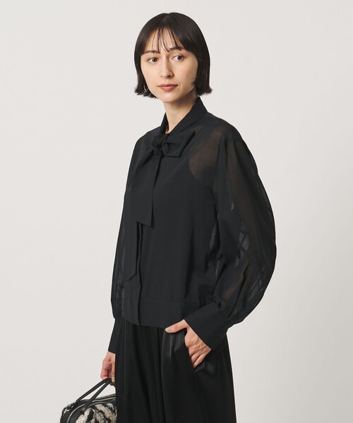 UNITED ARROWS（ユナイテッドアローズ）の「マナード ボウタイ ブラウス（シャツ/ブラウス・レディース・ダークブラウン/ブラック/オフホワイト・FREE）」の9枚目の写真