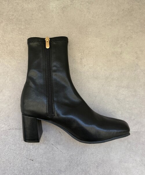 Thevon(ゼボン)の「GOLDファスナーヒールブーツ(ブーツ・レディース・ブラウン/ブラック・L/M)」の3枚目の写真