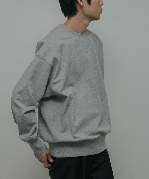 URBAN RESEARCH DOORS(アーバンリサーチドアーズ)の「Heavy Weight Cotton Sweat(スウェット・メンズ・グレー/グリーン・LARGE/MEDIUM)」の1枚目の写真