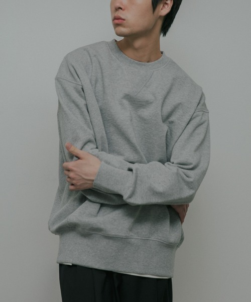 URBAN RESEARCH DOORS(アーバンリサーチドアーズ)の「Heavy Weight Cotton Sweat(スウェット・メンズ・グレー/グリーン・LARGE/MEDIUM)」の4枚目の写真