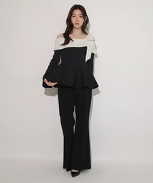 Rirandture | 美脚ストレッチセミフレアパンツ(その他パンツ)