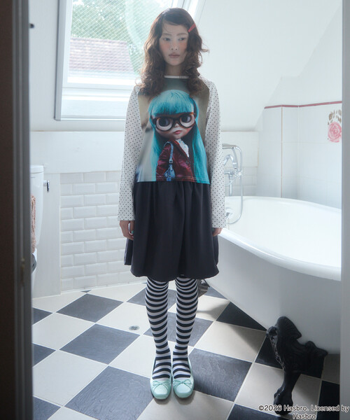 Unblend(アンブレンド)の「【Unblend】Blythe別注 アソート フェイスプリント ラグランロンT(Tシャツ/カットソー・レディース・杢グレー/スミクロ/ホワイト系・FREE)」の19枚目の写真