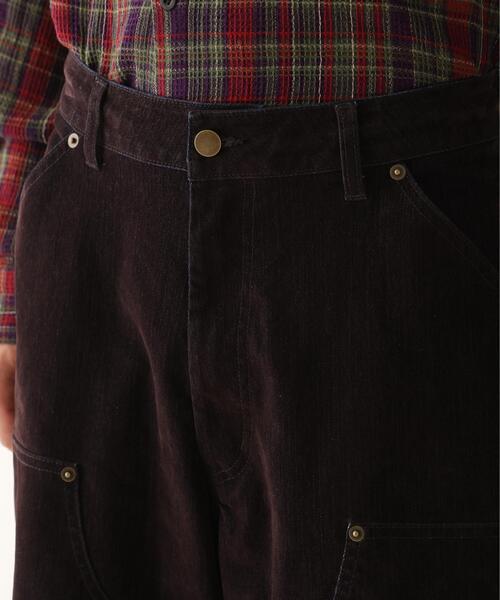 BEAVER(ビーバー)の「B omnivore/ビーオムニボー FLOCKY DENIM W KNEE PANTS フロッキーデニムダブルニーパンツ(デニムパンツ・メンズ・ブラウン/ブラック・L/M)」の13枚目の写真
