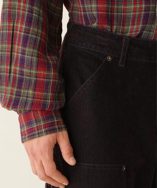 BEAVER(ビーバー)の「B omnivore/ビーオムニボー FLOCKY DENIM W KNEE PANTS フロッキーデニムダブルニーパンツ(デニムパンツ・メンズ・ブラウン/ブラック・L/M)」の15枚目の写真