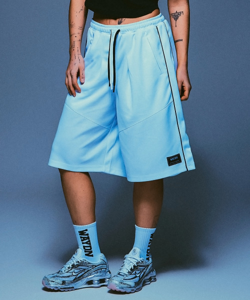 WAYDN(ウェイドゥン)の「82トラックメッシュバミューダパンツ(UNI)ホワイト(その他パンツ・メンズ・その他・SMALL/MEDIUM/LARGE/X-LARGE)」の1枚目の写真