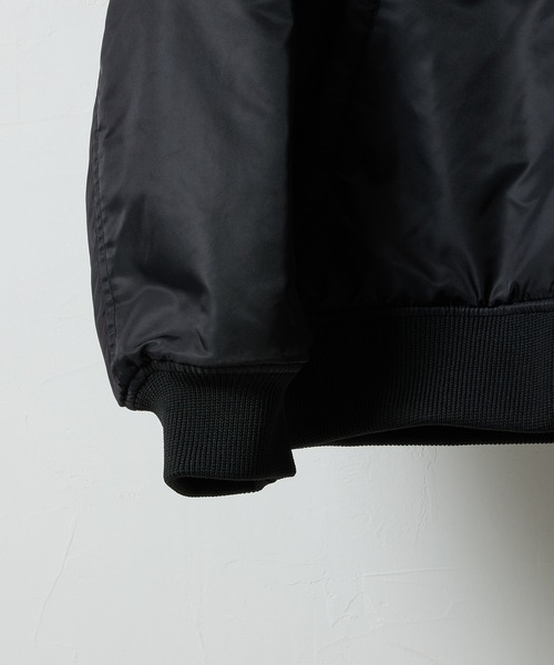 NUMBER (N)INE(ナンバーナイン)の「NYLON INSULATION STADIUM JACKET / ナイロン ロゴプリント 裏キルティング 中綿 スタジャン(スタジャン・メンズ・ブラック系2/ブラック系1/ブラック系3・2/3/4)」の15枚目の写真