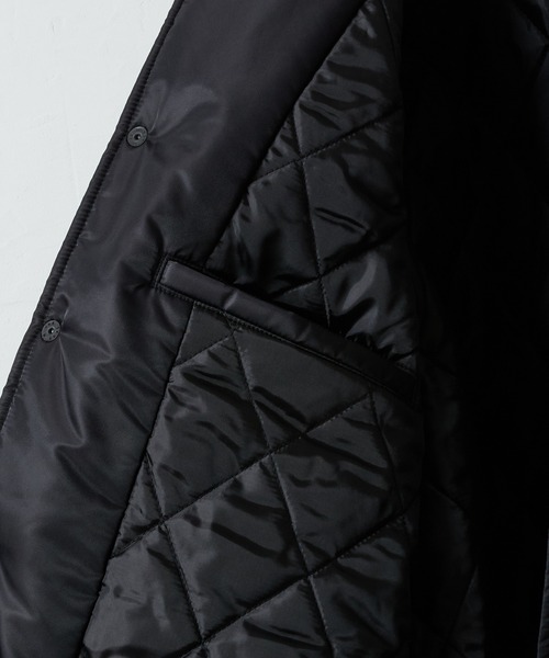 NUMBER (N)INE(ナンバーナイン)の「NYLON INSULATION STADIUM JACKET / ナイロン ロゴプリント 裏キルティング 中綿 スタジャン(スタジャン・メンズ・ブラック系2/ブラック系1/ブラック系3・2/3/4)」の17枚目の写真
